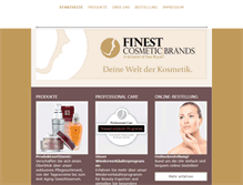 Tablet Screenshot of finestcosmeticbrands.info